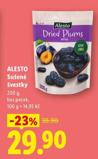 ALESTO Sušené švestky, 200 g
