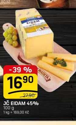 JČ EIDAM 45% 100 g