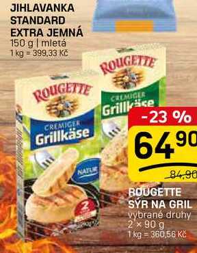BOUGETTE SÝR NA GRIL vybrané druhy 2x 90 g