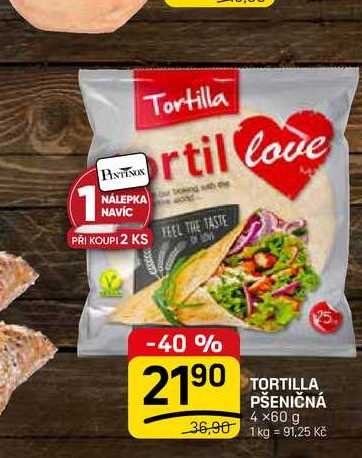TORTILLA PŠENIČNÁ 4 x60 g