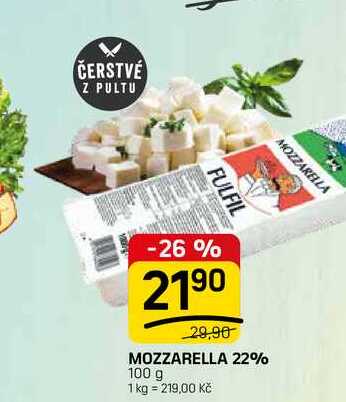 MOZZARELLA 22% 100 g