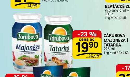 ZÁRUBOVA MAJONÉZA | TATARKA 225 ml 