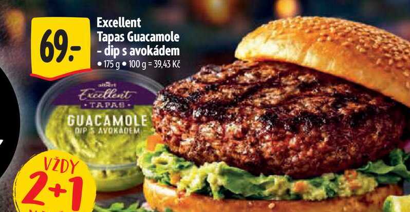 Excellent Tapas Guacamole - dip s avokádem 175 g 