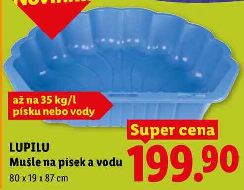 LUPILU Mušle na písek a vodu