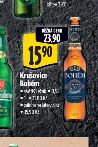   Krušovice Bohém  0,5 l