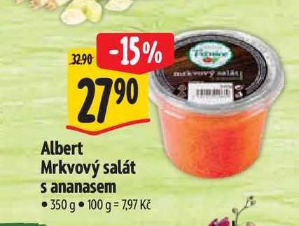  Albert Mrkvový salát s ananasem 350 g 