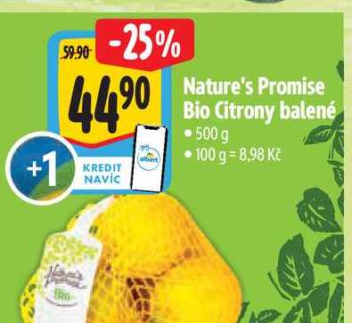  Nature's Promise Bio Citrony balené 500 g 