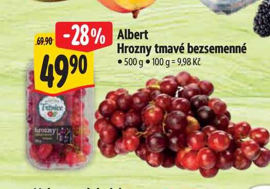   Albert Hrozny tmavé bezsemenné 500 g 