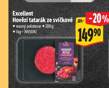 Excellent Hovězí tatarák ze svíčkové 200 g