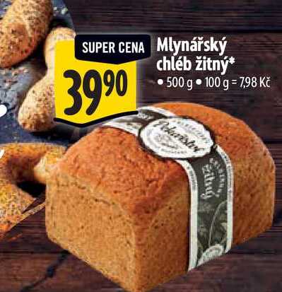  Mlynářský chléb žitný 500 g