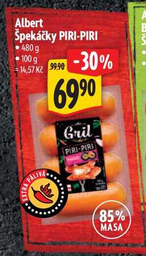Albert Špekáčky PIRI-PIRI, 480 g 