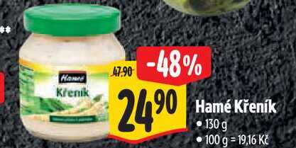 Hamé Křeník, 130 g