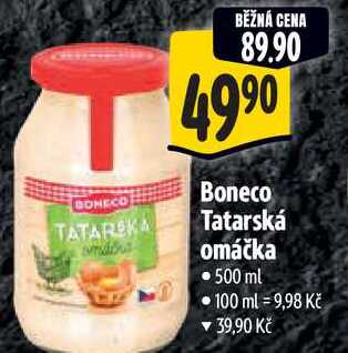 Boneco Tatarská omáčka, 500 ml 