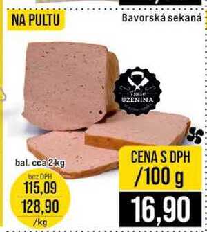 Bavorská sekaná bal. cca 2 kg 100g