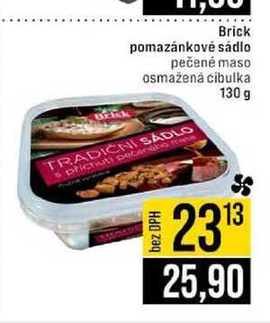 Brick pomazánkové sádlo pečené maso osmažená cibulka 130 g 