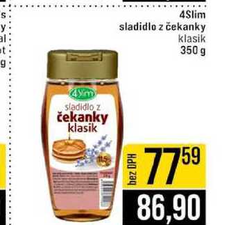 4Slim sladidlo z čekanky klasik 350 g 