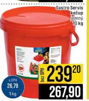 Gastro Servis kečup Jemný 10 kg 