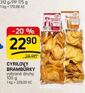 CYRILOVY BRAMBURKY vybrané druhy 100 g