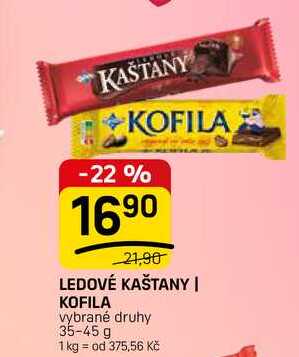 LEDOVÉ KAŠTANY | KOFILA vybrané druhy 35-45 g