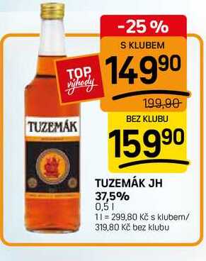 TUZEMÁK JH 37,5% 0,5l