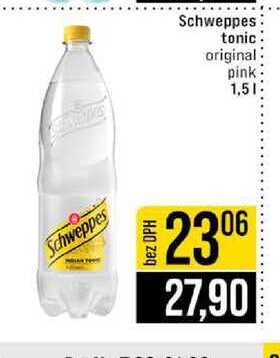 Schweppes tonic original pink 1,5l