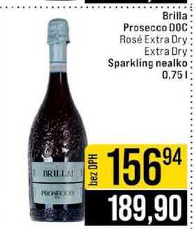 Brilla Prosecco DOC Rosé Extra Dry Extra Dry Sparkling nealko 0,75l