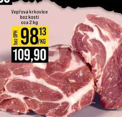 Vepřová krkovice bez kosti cca 2 kg 1kg