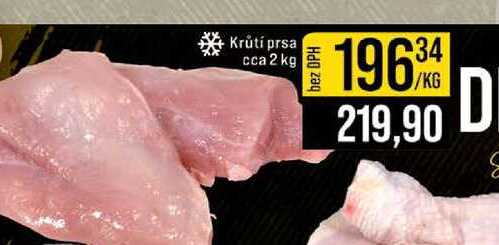 Krůtí prsa cca 2 kg 