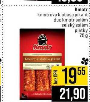 kmotr salam selský salám plátky 75g 