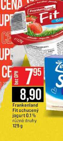 Frankenland Fit ochucený jogurt 0.1% různé druhy 125 g 