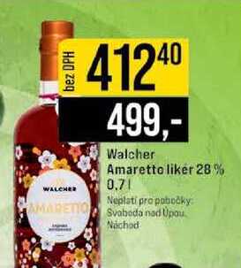 Walcher Amaretto liker 28% 0.7l