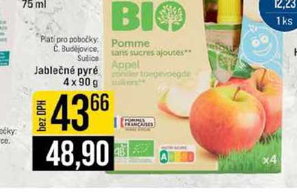 Jablečné pyré 4x90g 