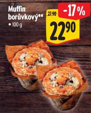 Muffin borůvkový, 100 g