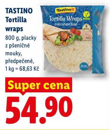 TASTINO Tortilla wraps, 800 g