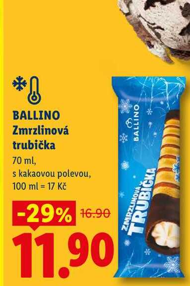 BALLINO Zmrzlinová trubička, 70 ml