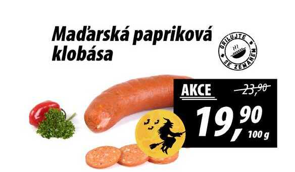 Maďarská papriková klobása, 100 g