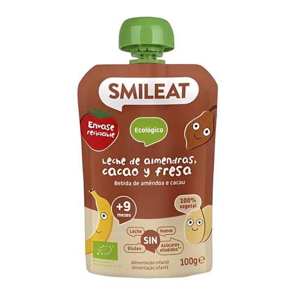 Smileat BIO Kapsička mandlové mléko, banán, jahoda a kakao