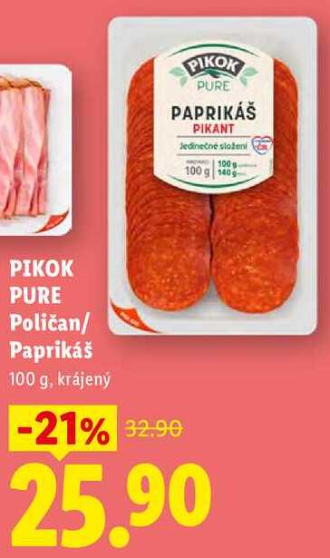 PIKOK PURE Poličan/ Paprikáš, 100 g