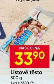 Listové těsto 500 g 