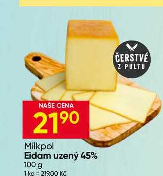 Milkpol Eidam uzený 45% 100 g 