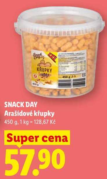 SNACK DAY Arašídové křupky 450 g