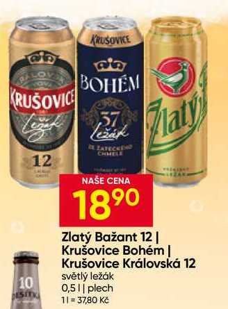 Krušovice Bohém 0,5l plech