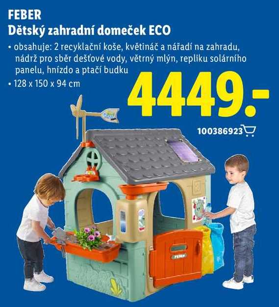 FEBR Dětský zahradní domeček ECO