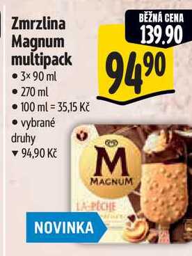 Zmrzlina Magnum multipack, 3x 90 ml