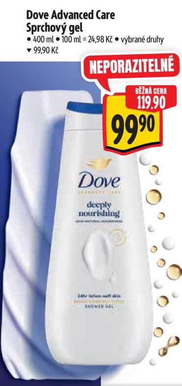 Dove Advanced Care Sprchový gel, 400 ml 