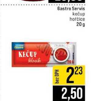 Gastro Servis kečup hořčice 20g  