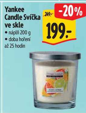Yankee Candle Svíčka ve skle, 200 g