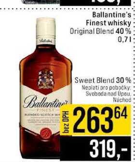 Ballantine's Finest whisky Original Blend 40% 0,7l