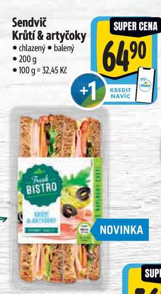 Sendvič Krůtí & artyčoky, 200 g