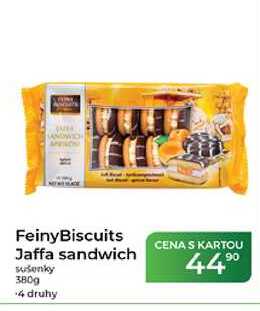 FeinyBiscuits Jaffa sandwich sušenky